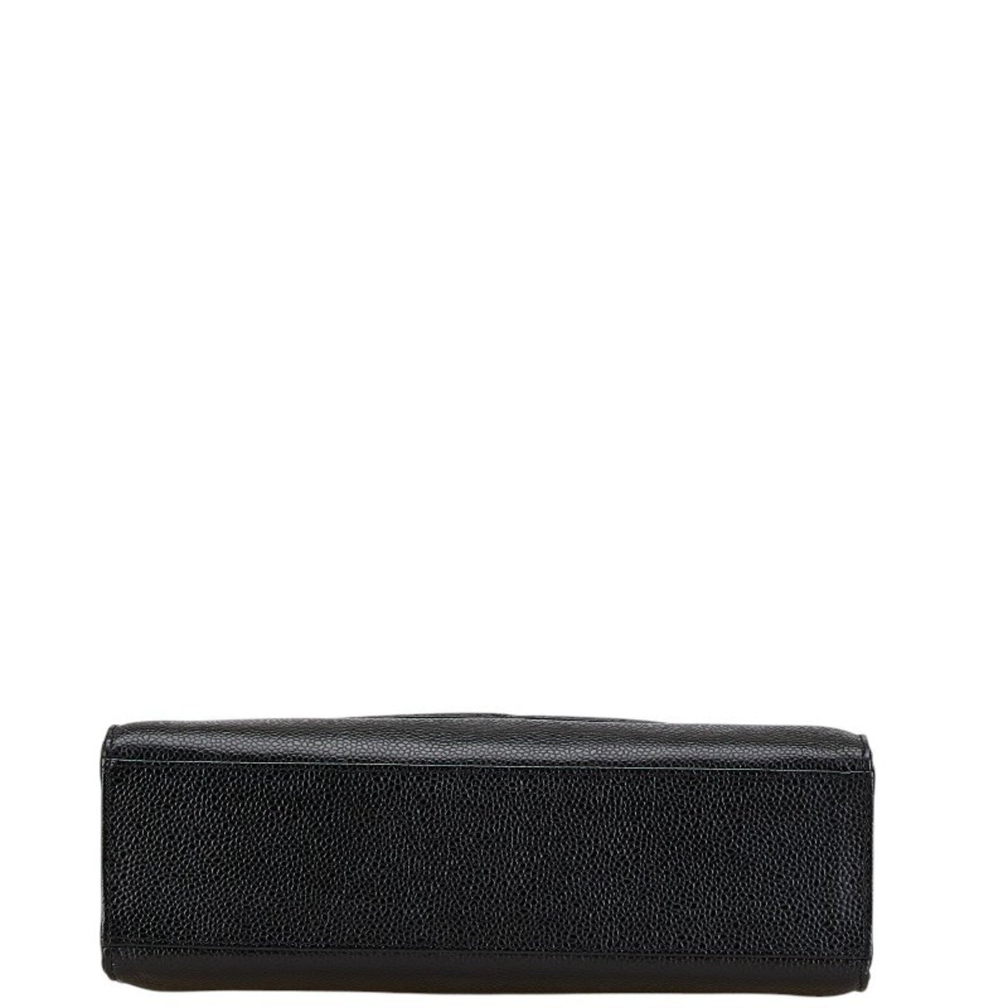Chanel Coco Mark Chain Shoulder Bag Tote Black Caviar Skin