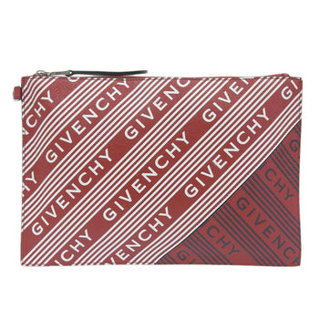 Givenchy Givenchy Clutch Bag Ned0169 Second Leather Red X White Black