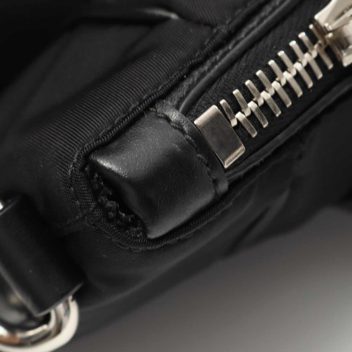 Prada Tessuto + Soft Calf Tote Bag Nylon Leather