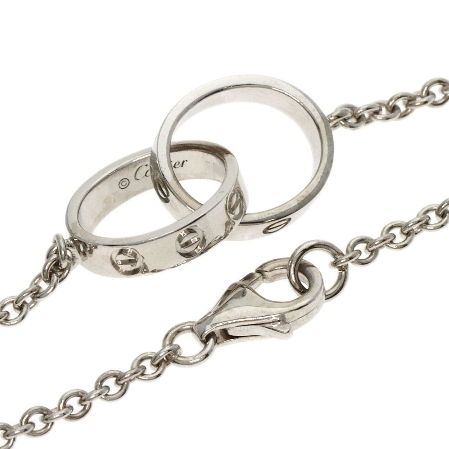 Cartier Baby Love Necklace In 18K White Gold