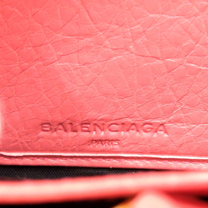 Balenciaga Giant Continental 253053 Leather Salmon Pink Long Wallet 0978 Balenciaga