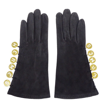 Hermes Herms Women'S Suede Gloves