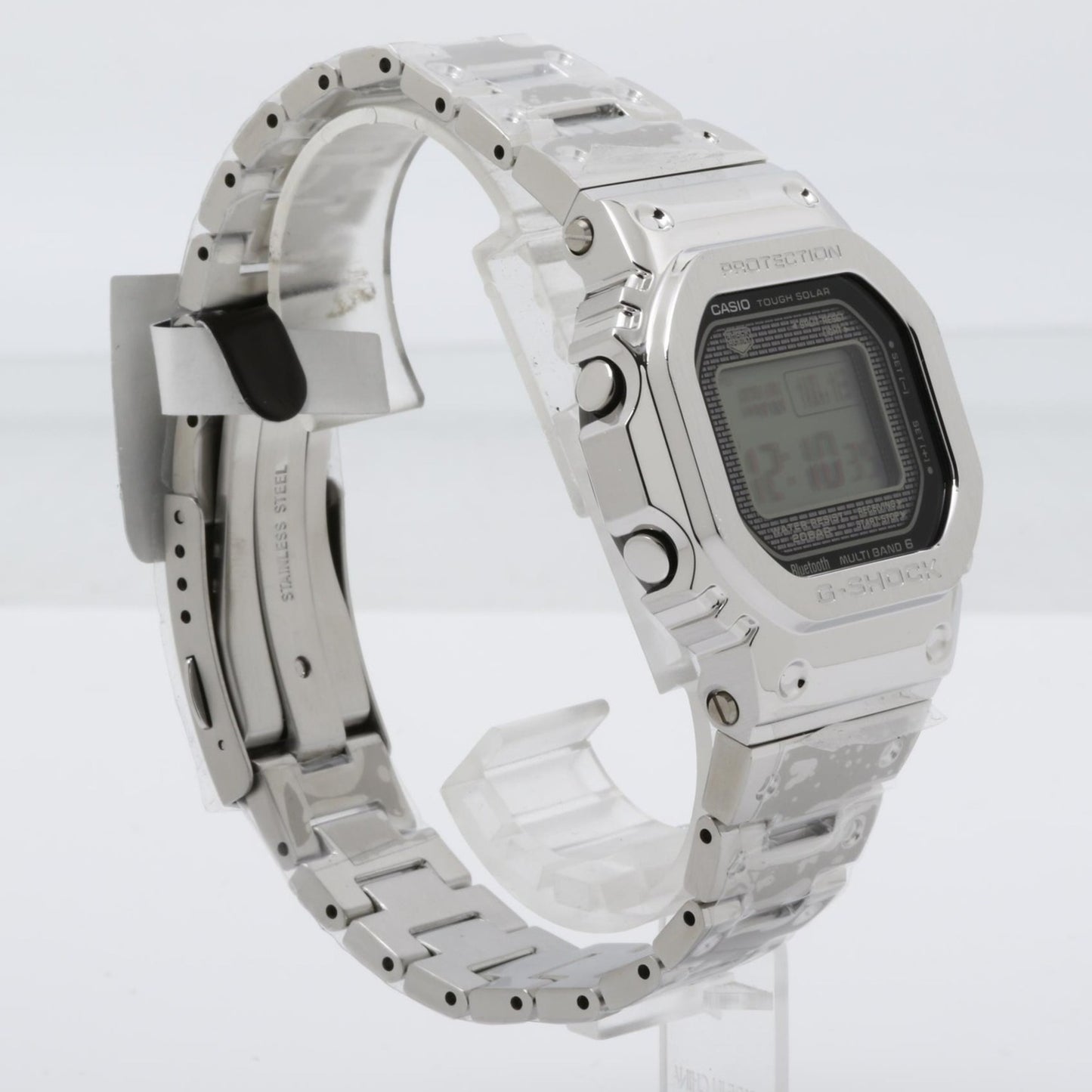 Casio Gshock Full Metal 5000 Series Gmwb5000D1Jf Silver Stainless Steel