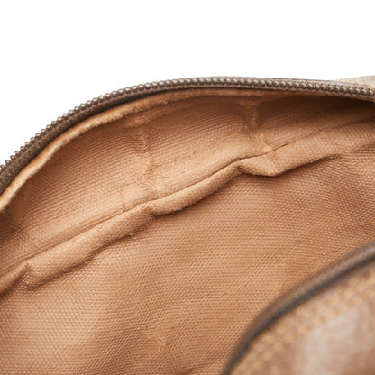 Gucci Gg Supreme Second Bag 014 58 6087 Beige Brown Pvc Leather