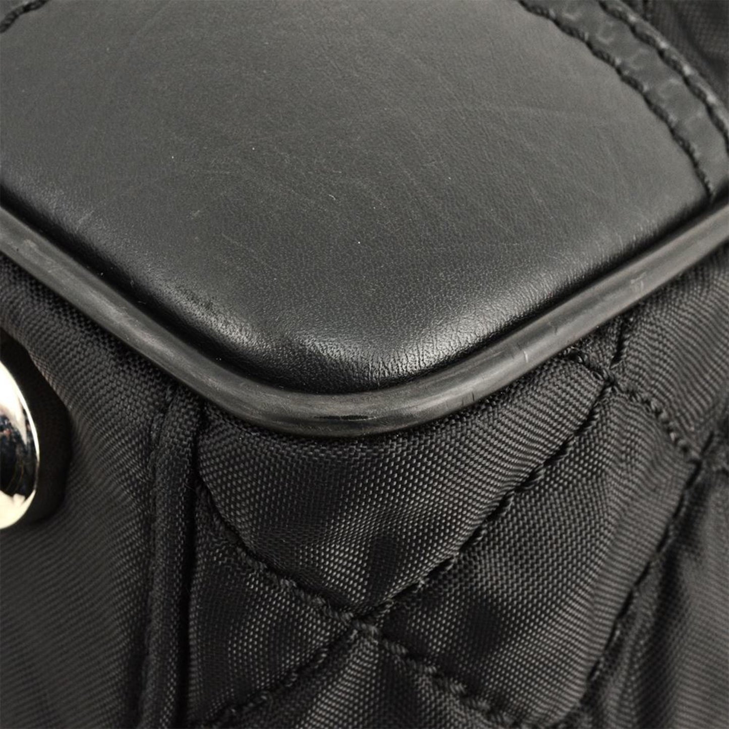 Chanel Paris New York Line Tote Bag Nylon Leather A33100 Black Coco Mark