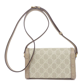 Gucci 699296 Horsebit Gg Mini Shoulder Bag In Pvc