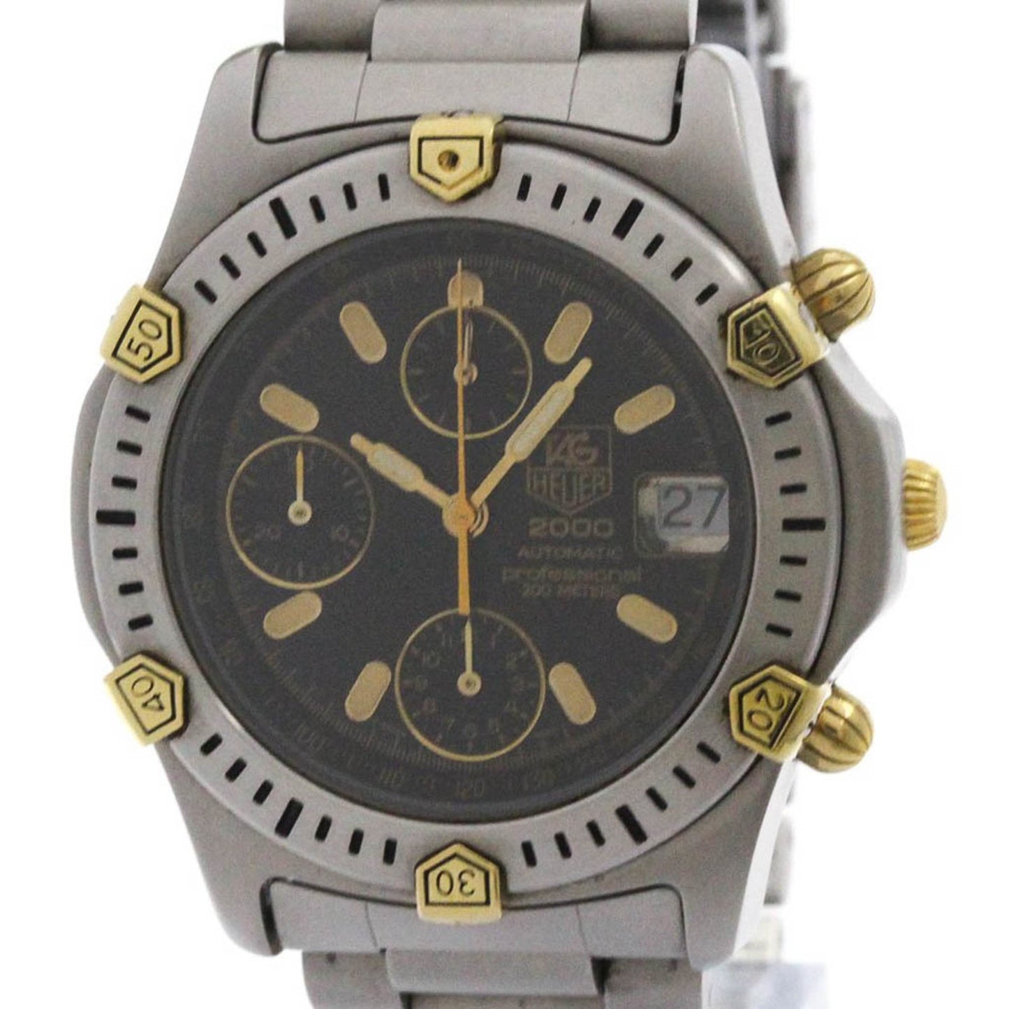 Tag Heuer 2000 Chronograph Gold Plated Steel Automatic