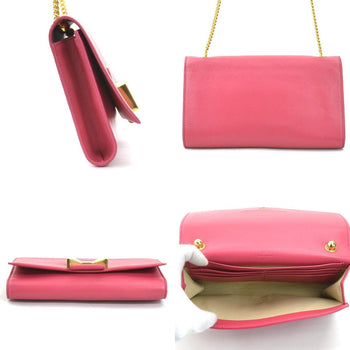 Chlo Chloe Shoulder Bag Leather Pink