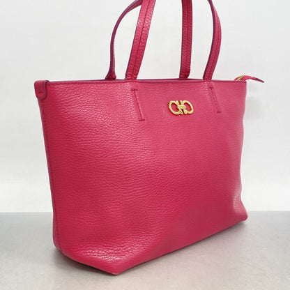 Salvatore Ferragamo Gancini Leather Handbag