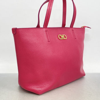 Salvatore Ferragamo Gancini Leather Handbag