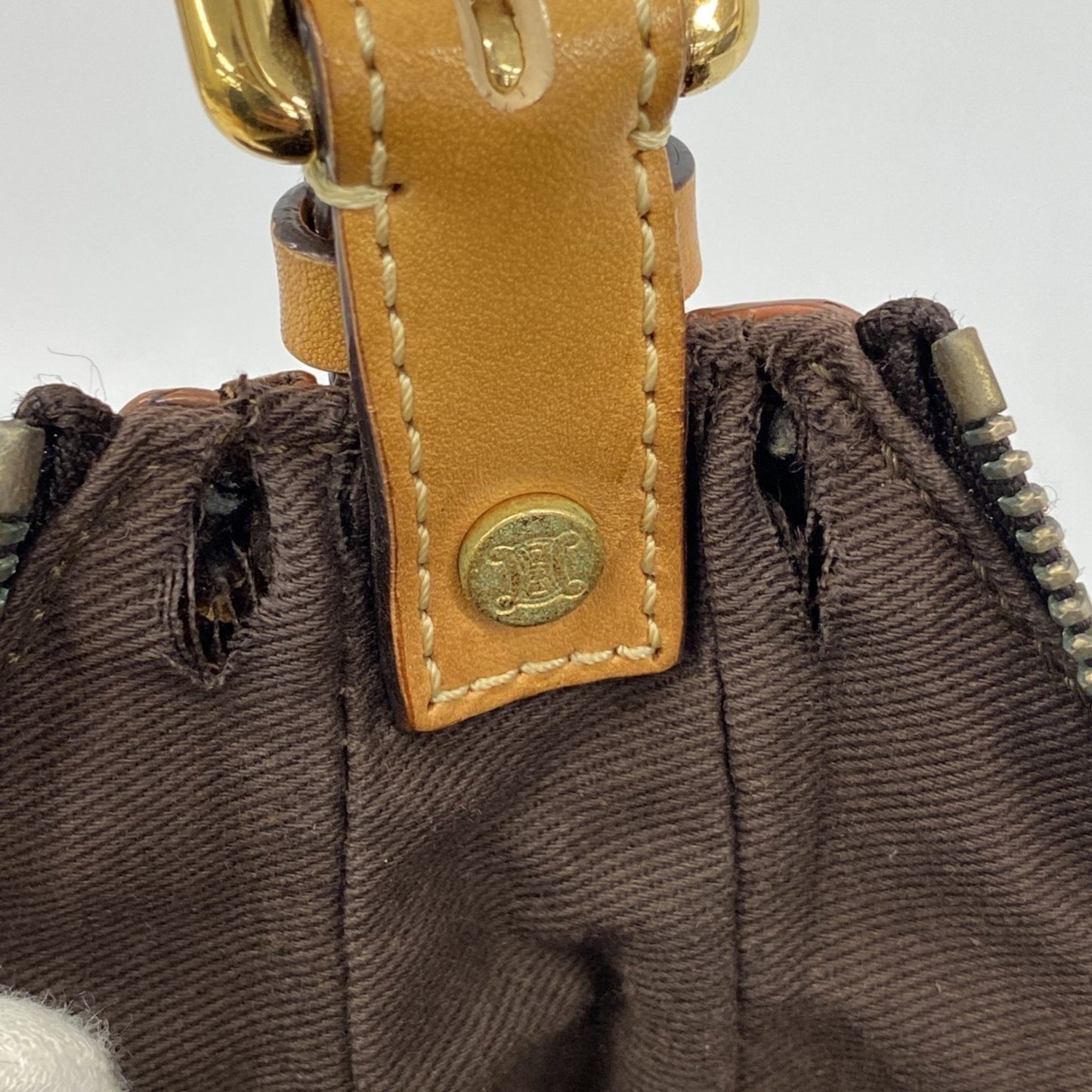 Celine Shoulder Bag Macadam Brown