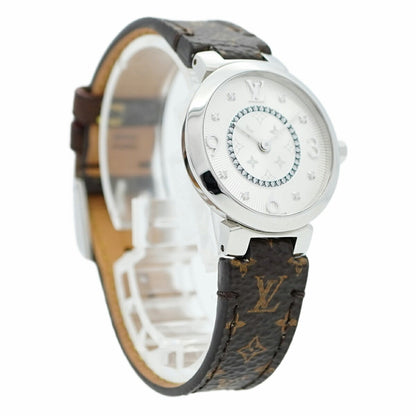 Louis Vuitton Tambour Q12Mg Silver Dial