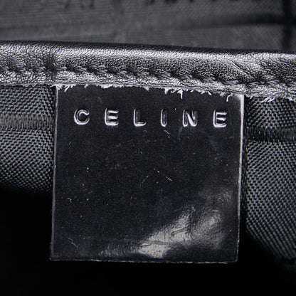Celine Macadam Backpack Brown Black Patent Leather
