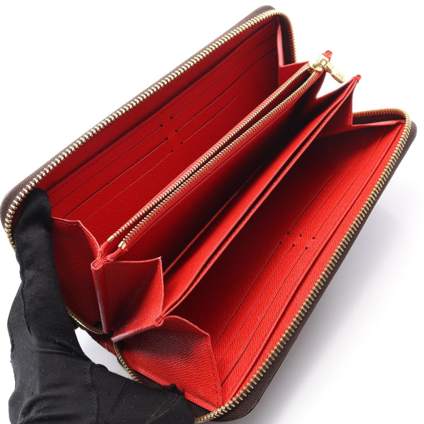 Louis Vuitton Zippy Wallet Monogram Coquelicot Round Long