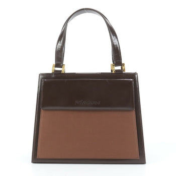 Ysl Yves Saint Laurent Gold Hardware Leather Handbag
