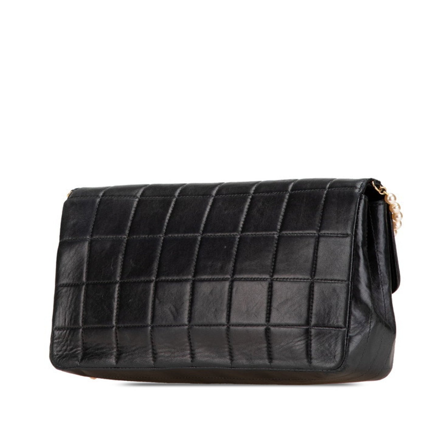 Chanel Chocobar Shoulder Bag In Black Lambskin