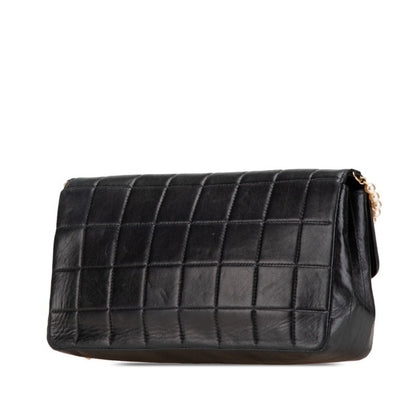 Chanel Chocobar Shoulder Bag In Black Lambskin