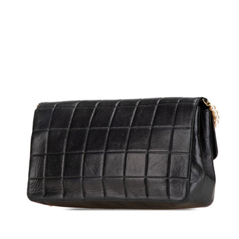 Chanel Chocobar Shoulder Bag In Black Lambskin