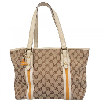 Gucci Gg Canvas Tote Bag 137396 Beige Champagne