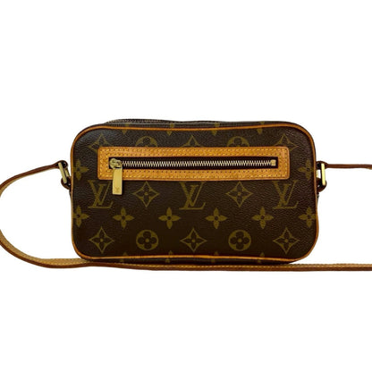 Louis Vuitton Pochette Cite Monogram Leather Semi-Shoulder Bag/One-Shoulder Bag Brown 31815