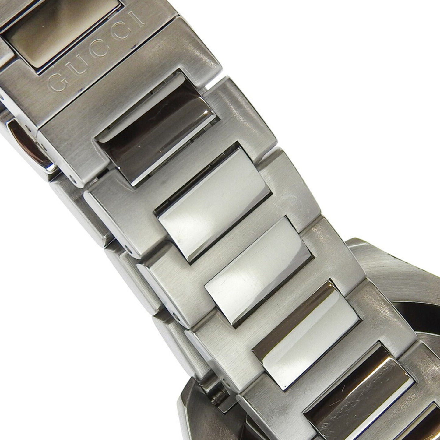 Gucci Date 100M Ya142201 142 2 Black Dial Stainless Steel Quartz Watch With Battery