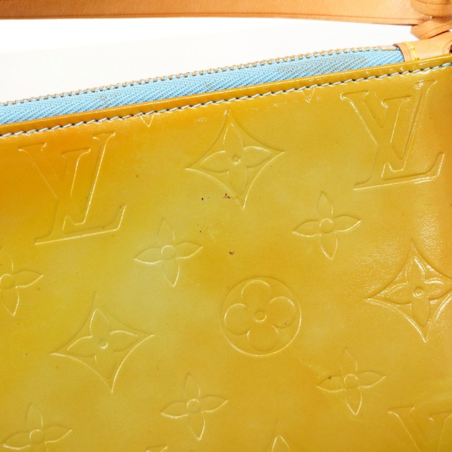 Louis Vuitton Vernis Lexington Pouch M91056 Baby Blue