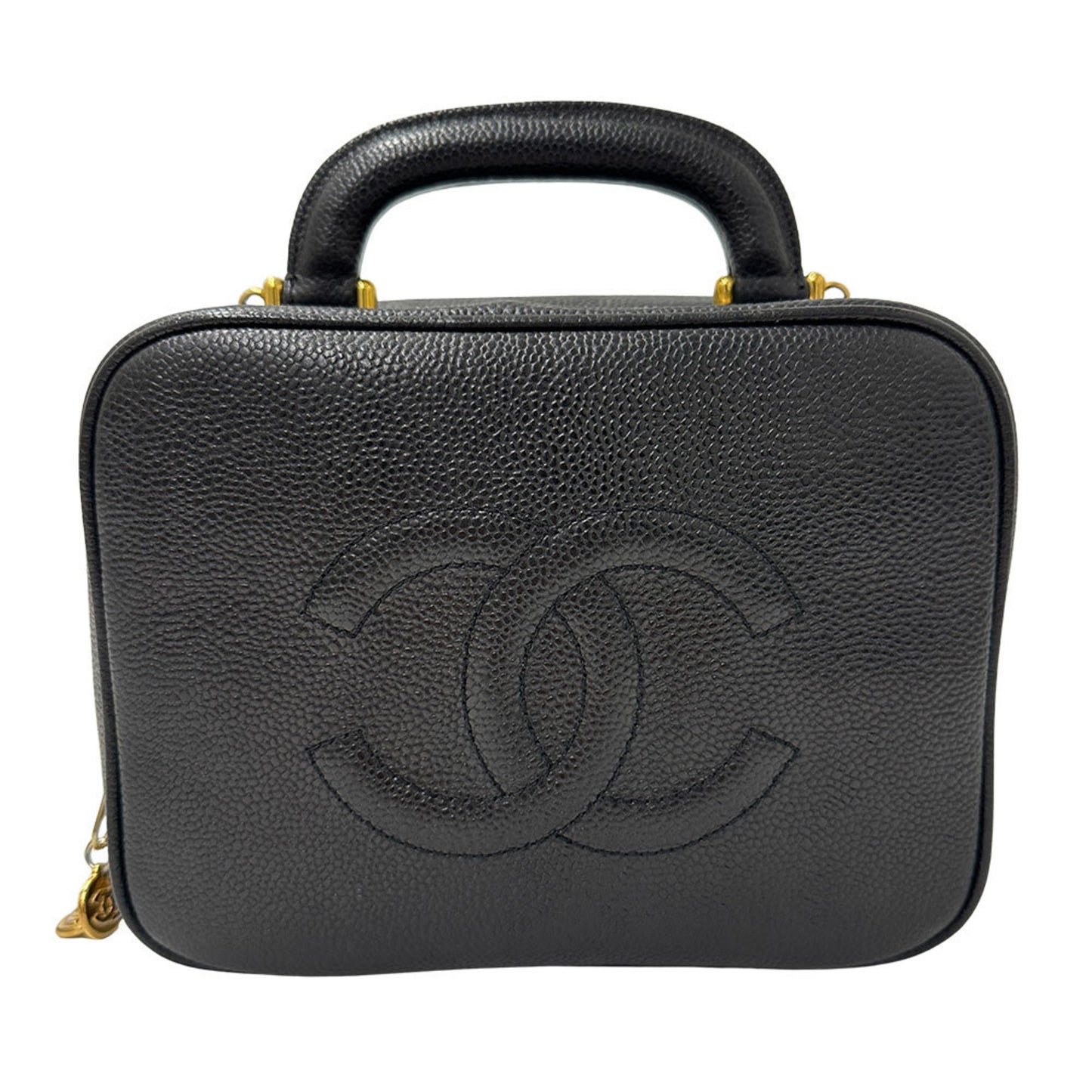 Chanel Matelasse Women'S Handbag In Black Leather With Gold Hardware