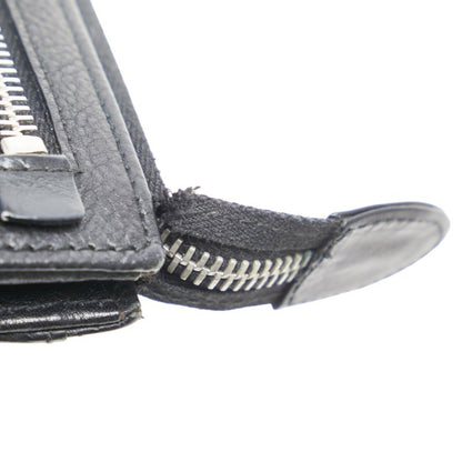 Christian Dior Dior Long Wallet Black Leather