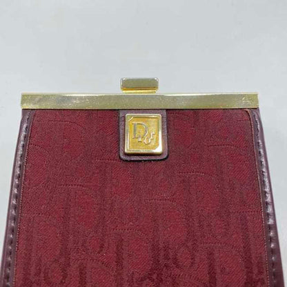Christian Dior Wallet Ec-23600 Bordeaux Trotter Jacquard Canvas