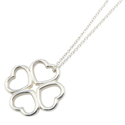 Tiffany & Co. Four-Leaf Clover Motif Necklace In 925 Silver