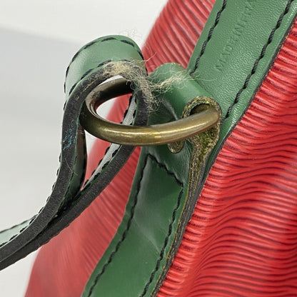 Louis Vuitton Epi Two-Tone Petit Noe Shoulder Bag In Castilian Red