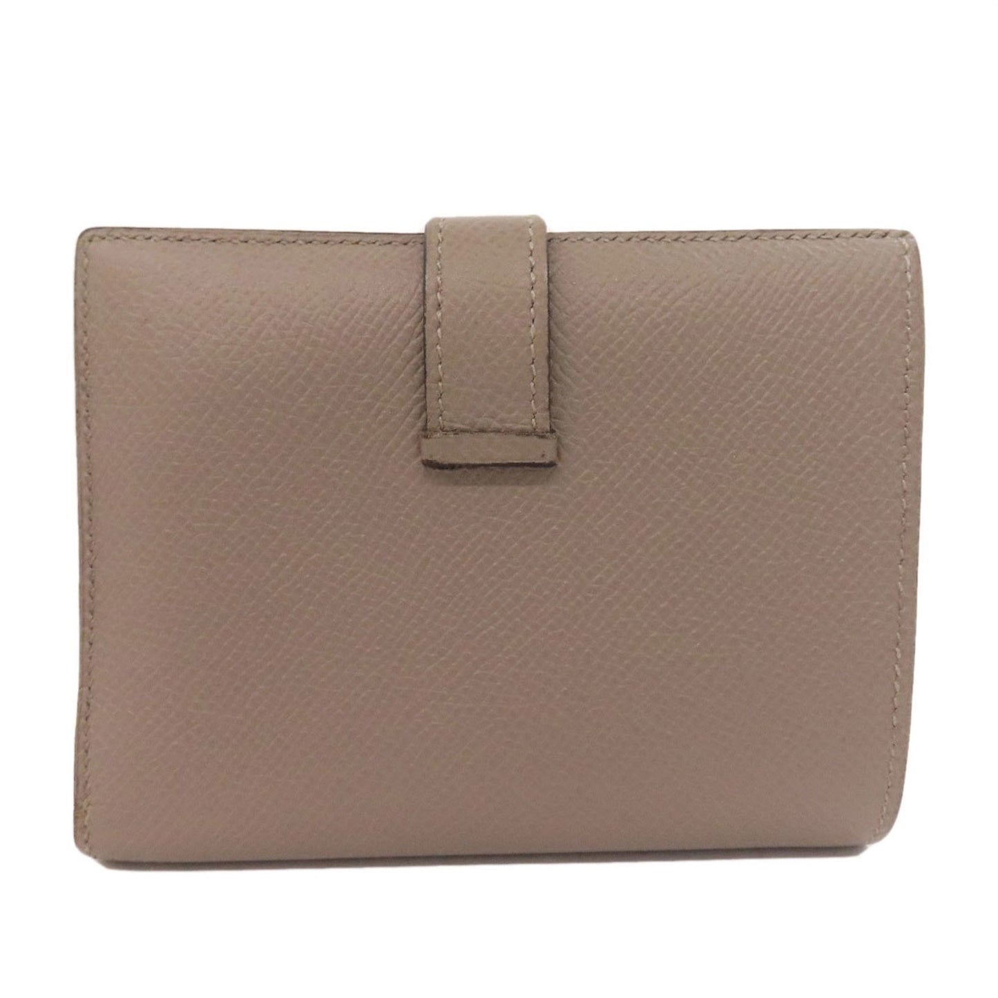 Hermes Herms Bearn Compact Silver Hardware Bifold Wallet Epson