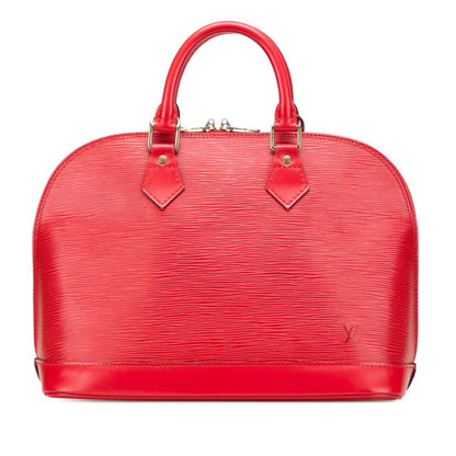 Louis Vuitton Epi Alma Handbag M52147 Castilian Red Leather