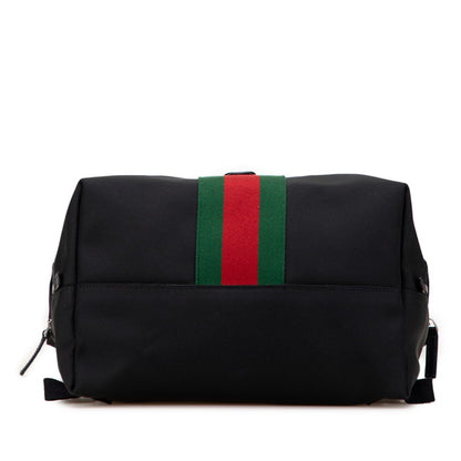 Gucci Sherry Line Backpack 619749 Black Nylon Leather