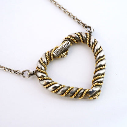 Tiffany Twisted Heart Necklace In 18K Yellow Gold