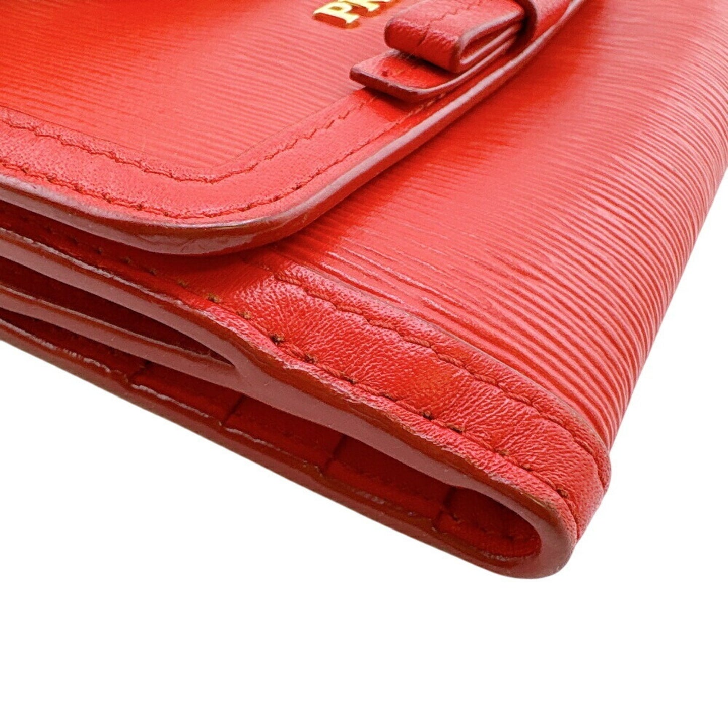 Prada Vitello Move Fi Ribbon W Compact Wallet