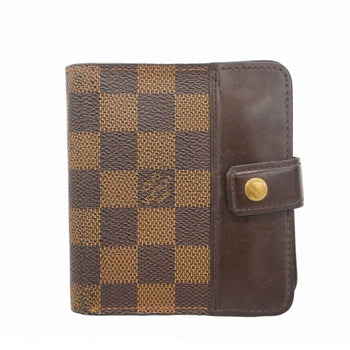 Louis Vuitton Damier Compact Zip Wallet N61668 Ebene
