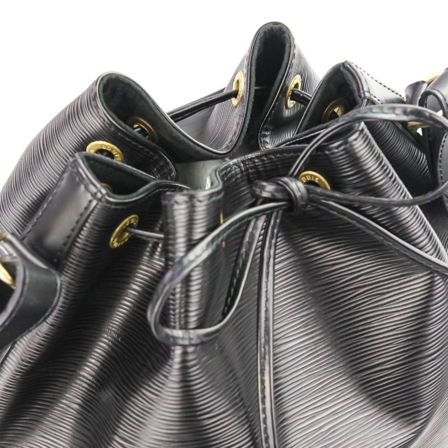 Louis Vuitton Petit Noe Epi Drawstring Shoulder Bag M59012 Black Noir