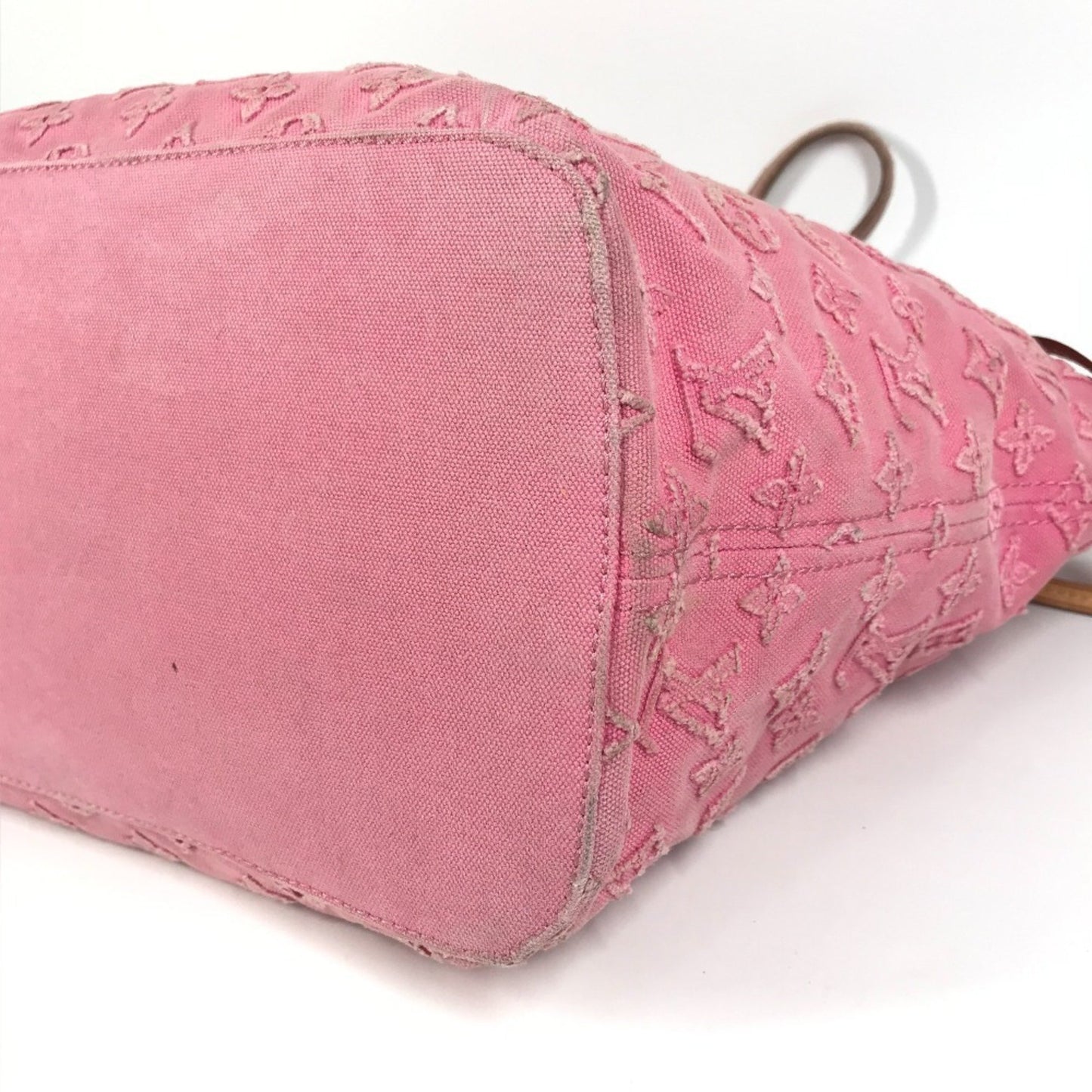 Louis Vuitton M40834 Monogram Stone Neverfull Mm Tote Bag Shoulder Leather Canvas