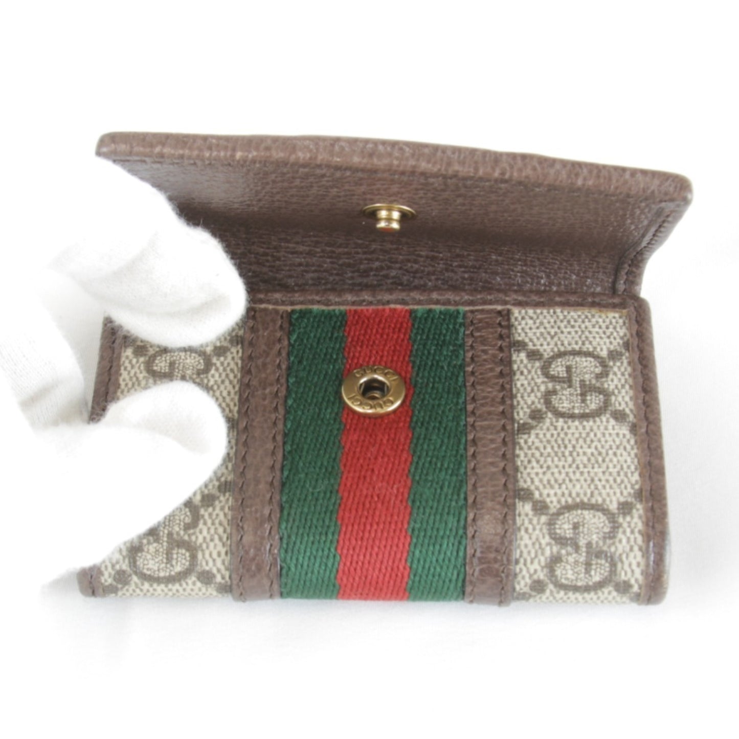 Gucci Sherry Line 6-Key Case 603732.1147 Gg Supreme Canvas Beige