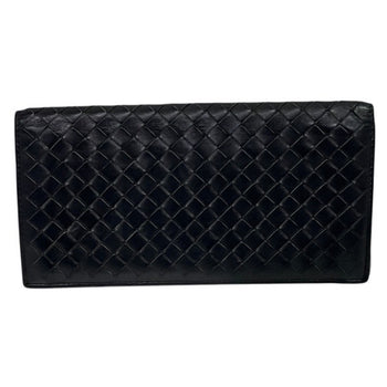 Bottega Veneta Intrecciato Black Long Wallet