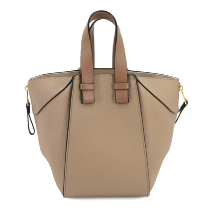 Loewe Hammock Compact 2-Way Hand/Shoulder Bag In Beige Leather