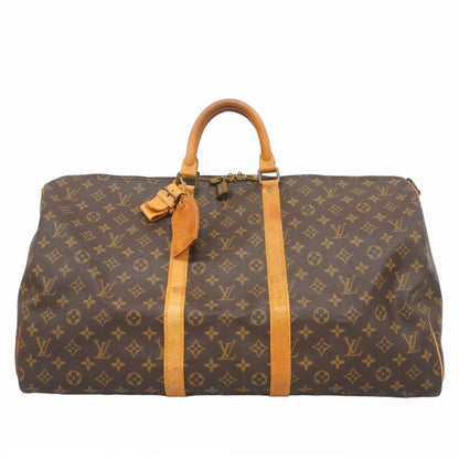 Louis Vuitton Monogram Keepall Bandouliere 55 Boston Bag M41414 Brown