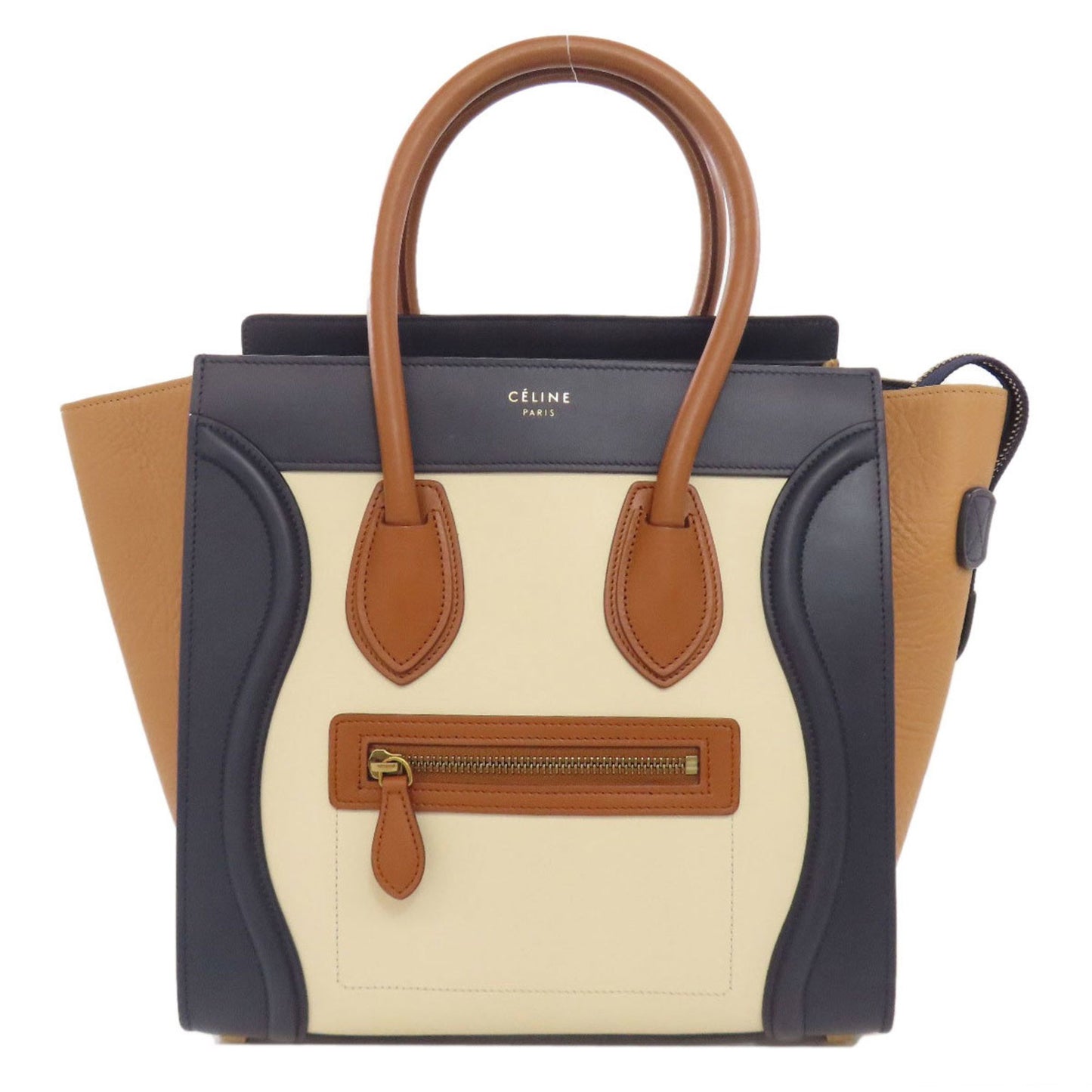 Celine Luggage Micro Tote Bag In Calfskin