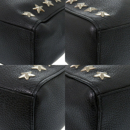Jimmy Choo Star Stud Bria Leather Black Tote Bag 0429Jimmy Choo
