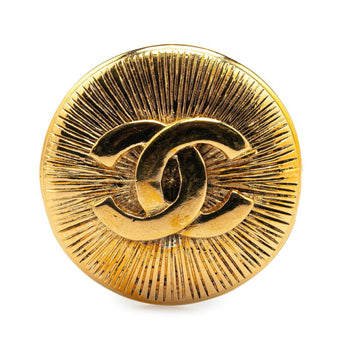 Chanel Coco Mark Brooch Gold Plated