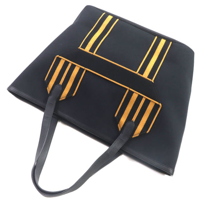 Hermes Pur Sangle Toile Militaire Taurillon Clemence Tote Bag
