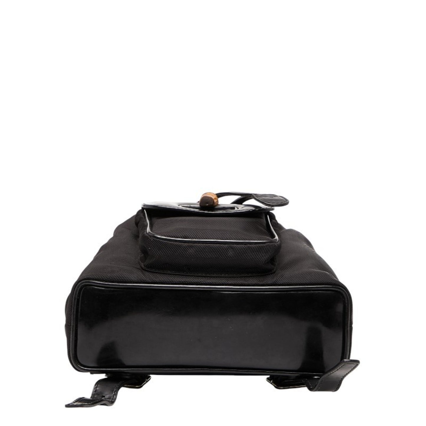 Gucci Bamboo Mini Backpack 003.1998.0030 Black Nylon Leather