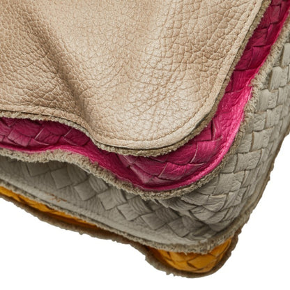 Bottega Veneta Intrecciato Handbag In Beige