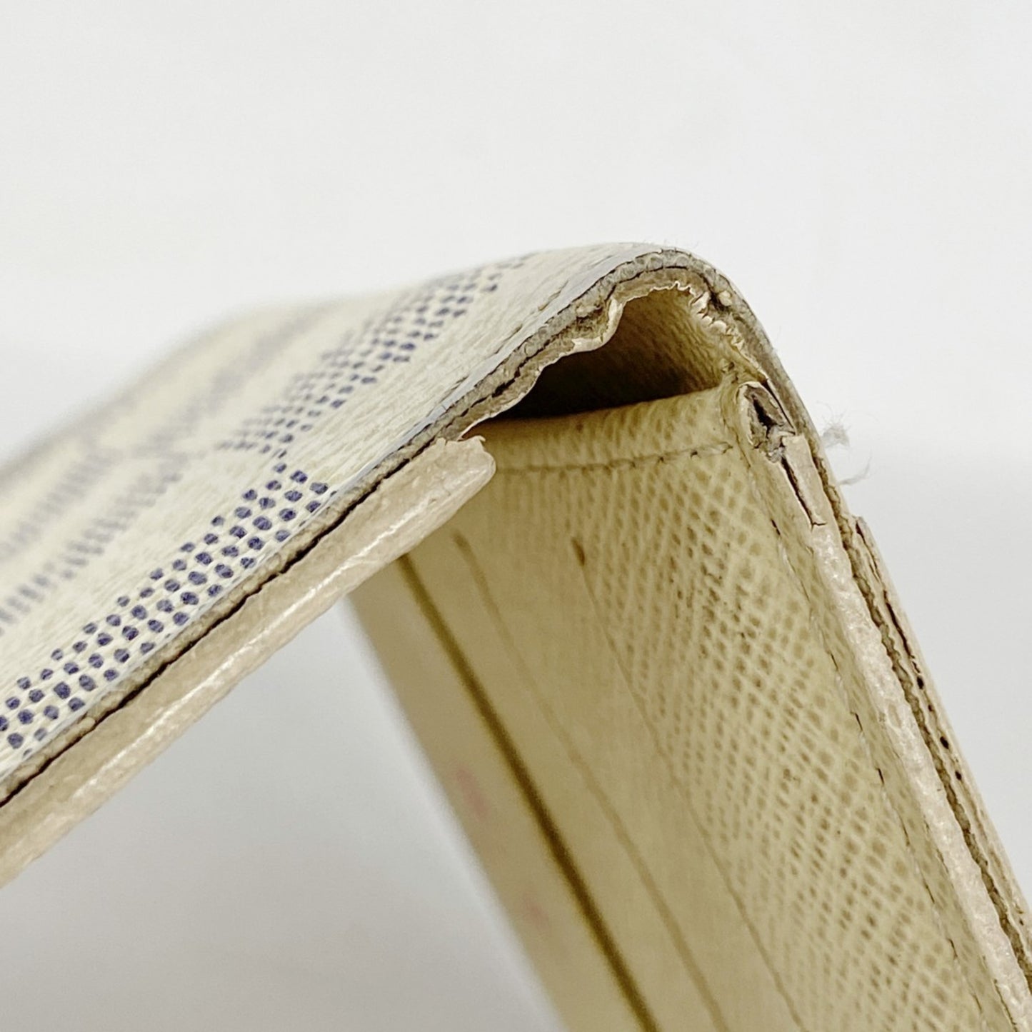 Louis Vuitton Damier Azur Envelope Carte De Visite Card Case N61746 White